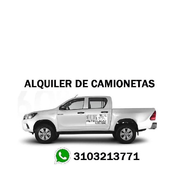 alquiler de camionetas en yopal casanare