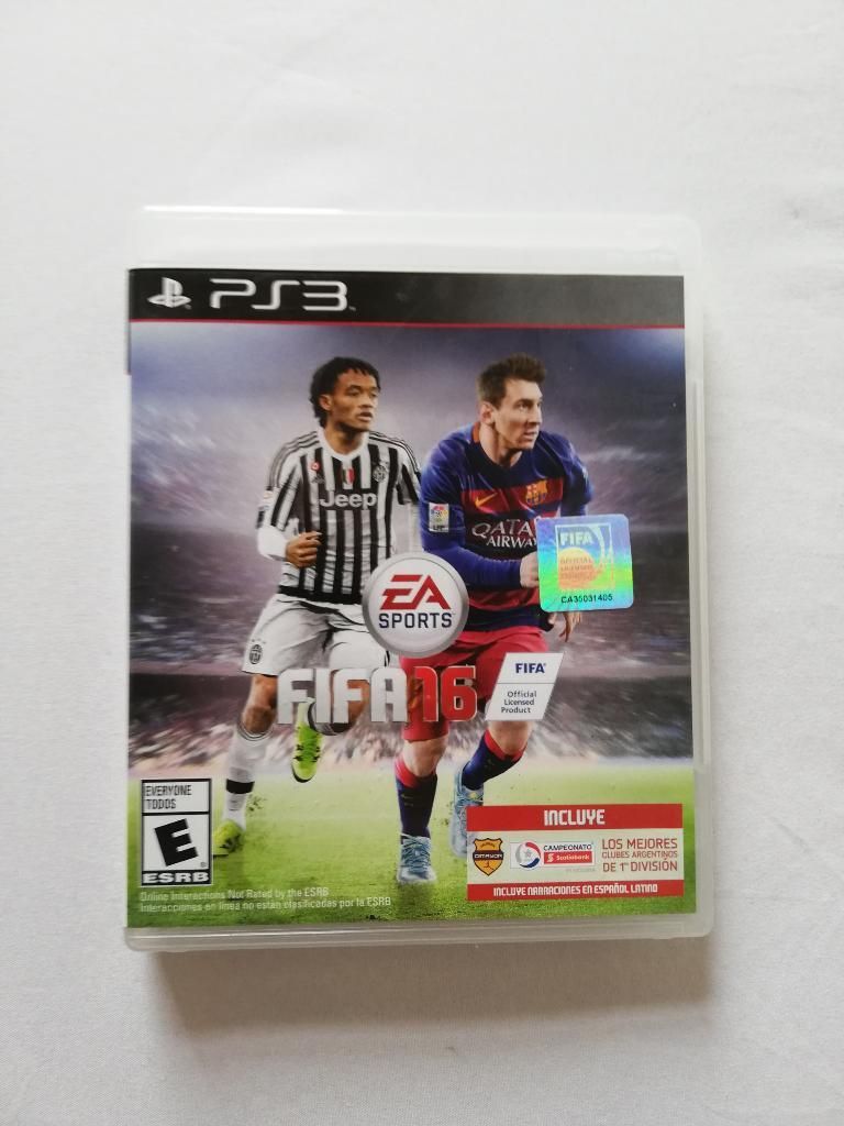 Vendo autentico vídeo juego de Fifa 16 para PS3 ¡OPTIMAS