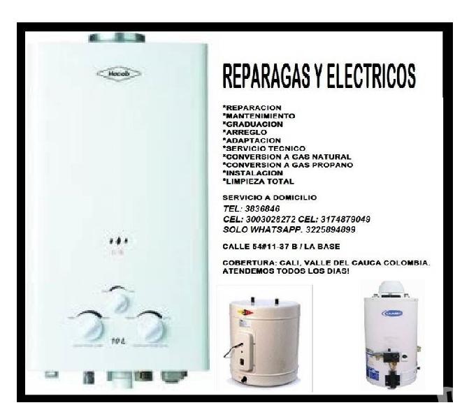 reparaGAS Y ELECTRICOS CEL. 3003028272