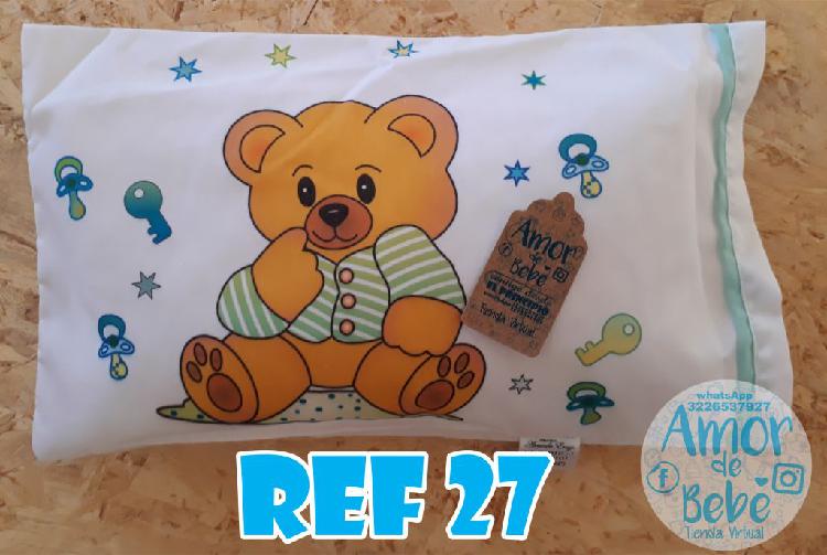 almohada antialergica bebe con funda