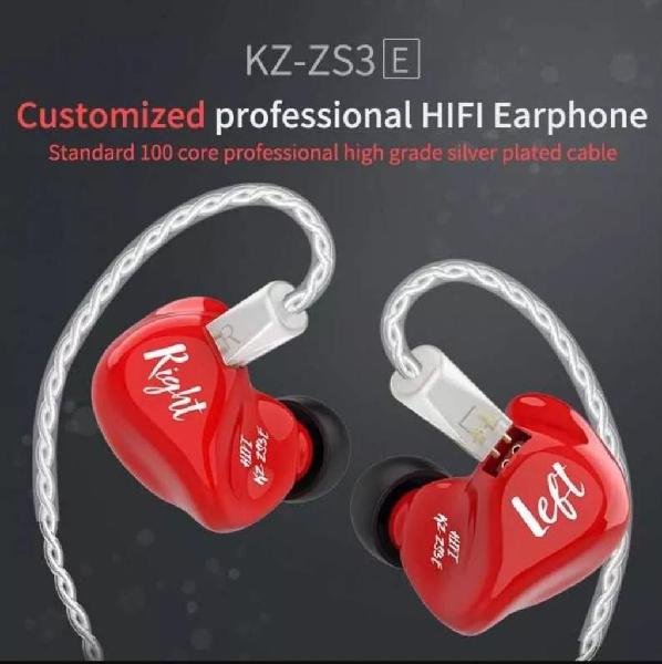 Auricular Kz Zs3 {e} Red New con Micrófo