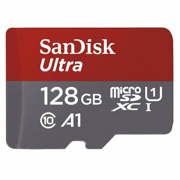 Memoria MicroSD 128B Sandisk Ultra MicroSDXC UHSI 100MB /S