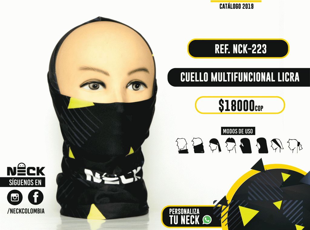 Cuello multifuncional NECK Colombia Accesorios para