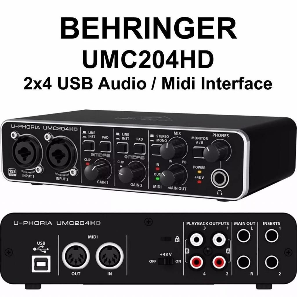 Interface de Audio Behringer UMC204HD