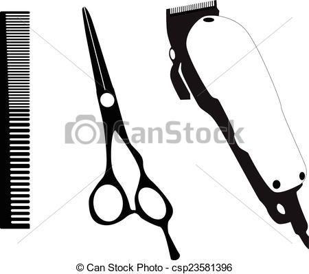 peluquero con herramientas basicas