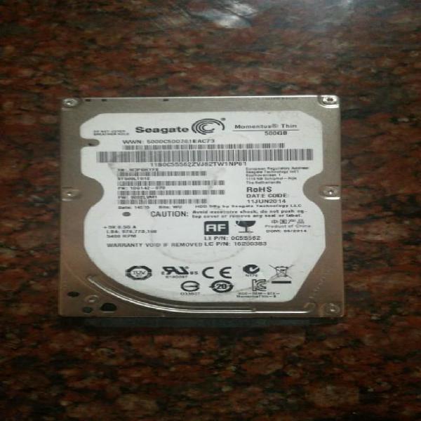 2 Discos Duro de 500gb Hitachi Y Seagate