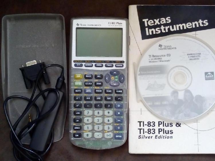 Calculadora Texas Instrument Ti83 plus silver edition
