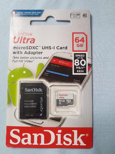 Memoria de 64 Gb Sandisk Ultra Micro