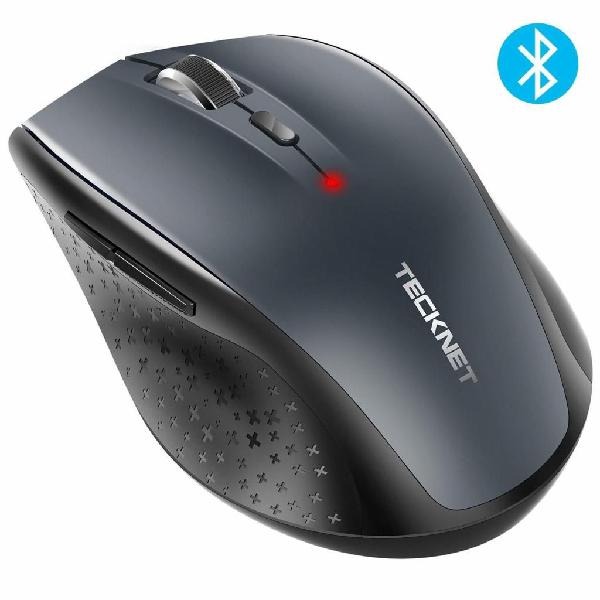 Mouse Inalámbrico Bluetooth Tecknet Gris Bm308