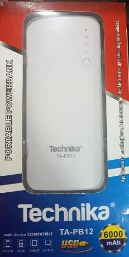 power bank cargador portatil marca technika NUEVO de 