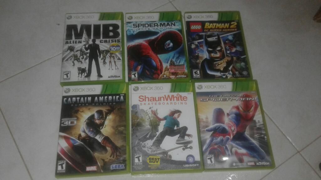 Vendo 6 Juegos de Xbox 360 Origibales