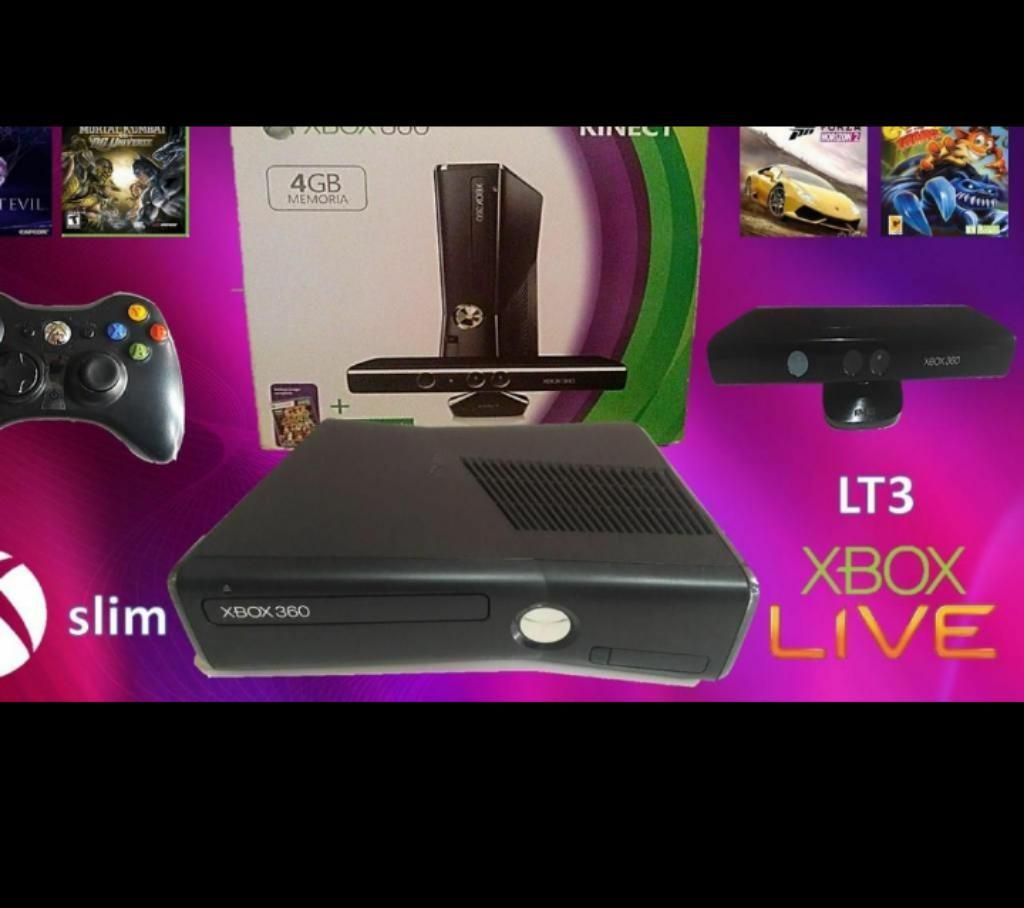 Xbox 360 Slim 1control. Kinect. 8 Juegos