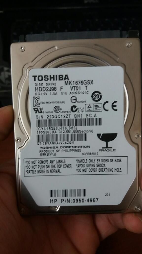 Discos Duros Sata de 160 Gb Toshiba