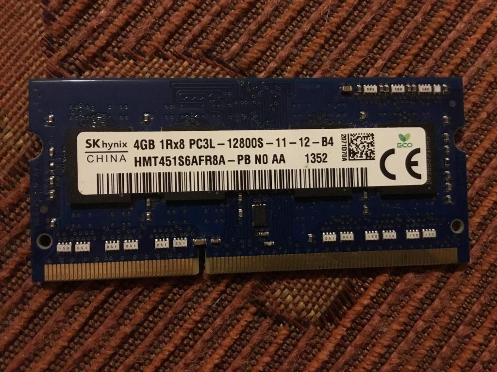 Memoria RAM 4Gb Mghz DdR3L (laptop)