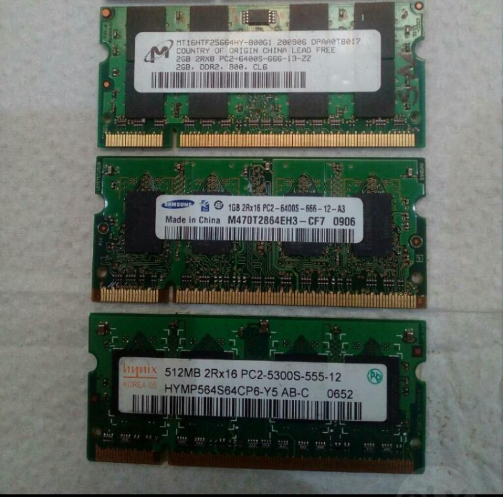 Memorias Ram para Portátil Y Pc Ddr2