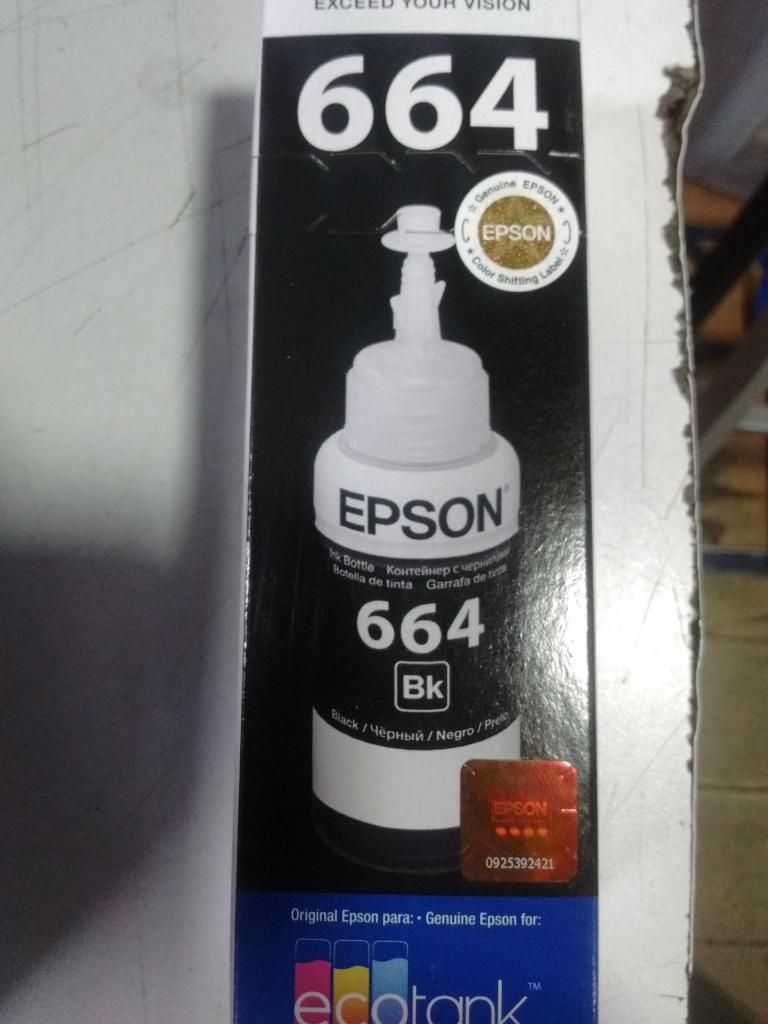 TINTA PARA EPSON 664 ORIGINAL domicilio incluido