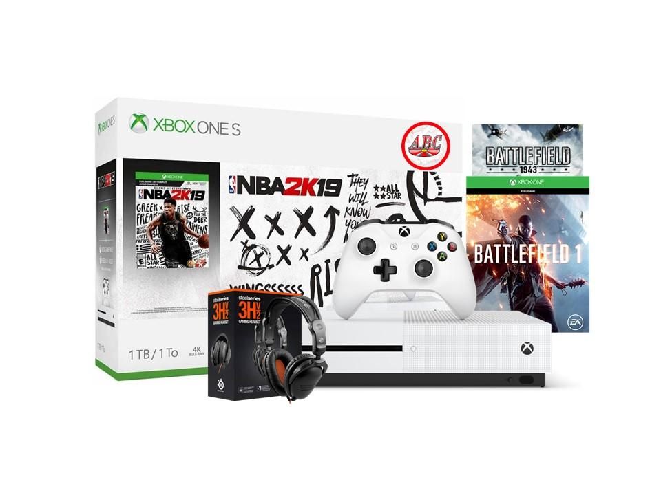 Xbox One S 1Tb Nba2k19 Battlefield  Diadema Gamer