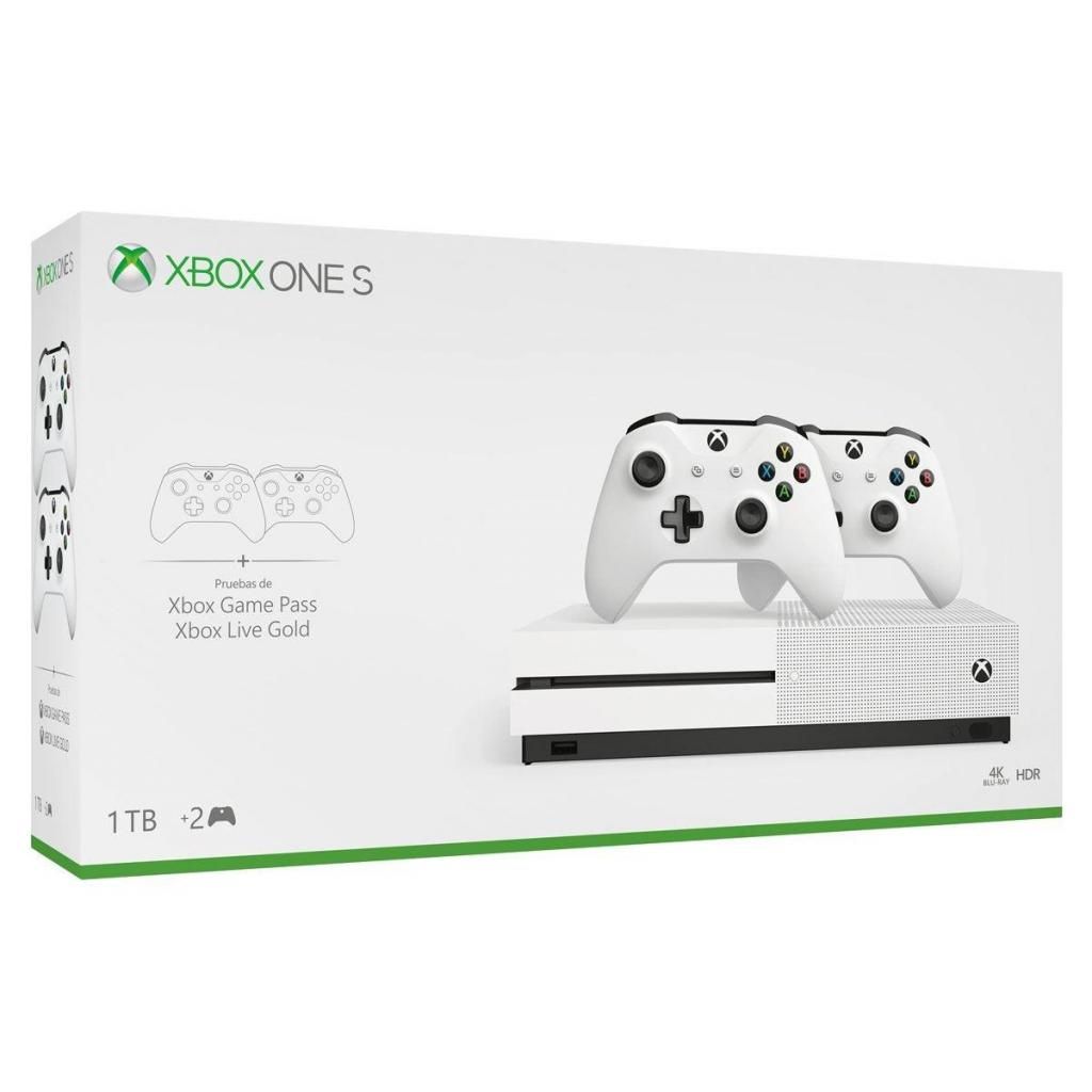 Xbox One S 1tb 2 Controles Nueva Y Sellada, Envio gratis