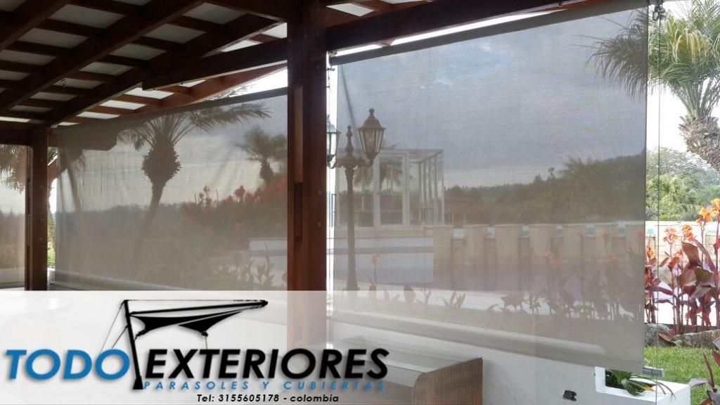 cortinas con microperforado, black out, carpas, toldos,