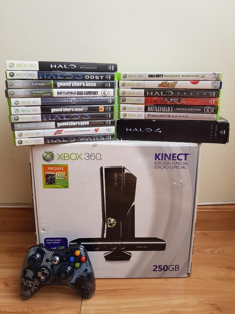 Xbox 360 Slim: 250gb17 Juegoscontrol