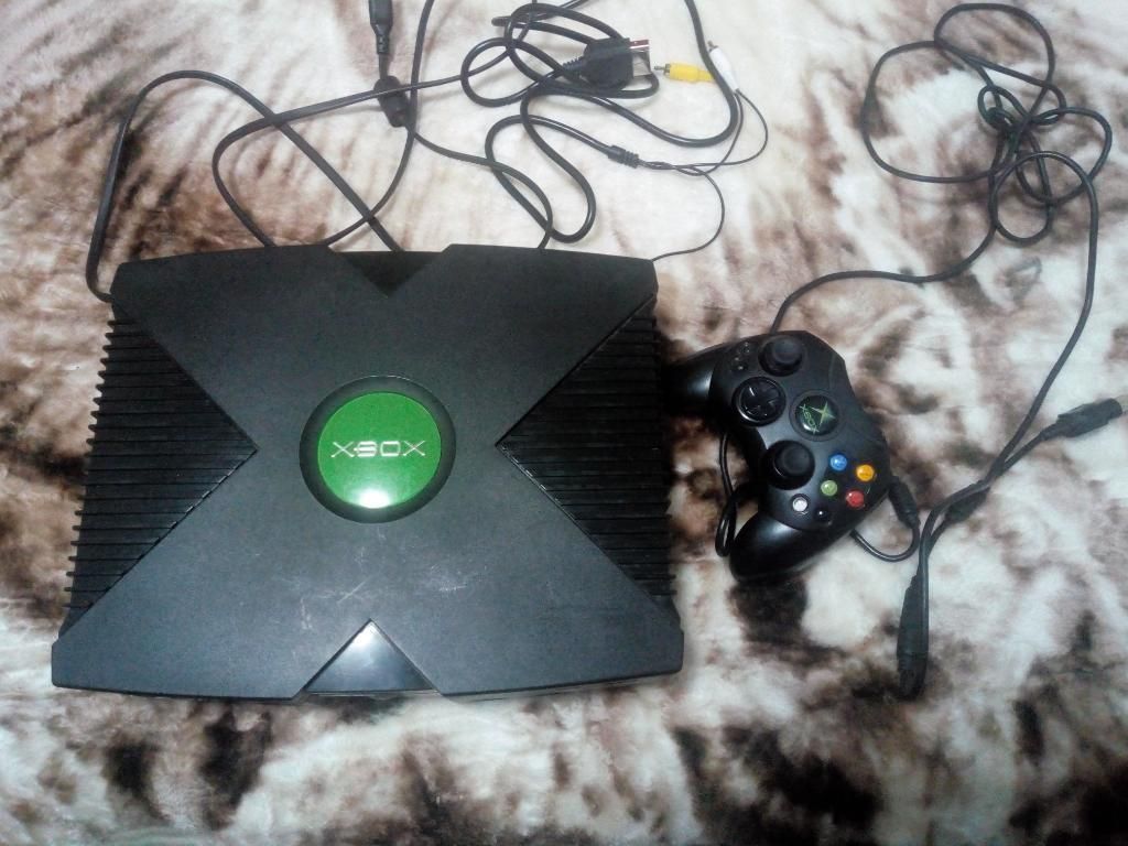 Xbox Caja Negra 80 Gb Y Control Original