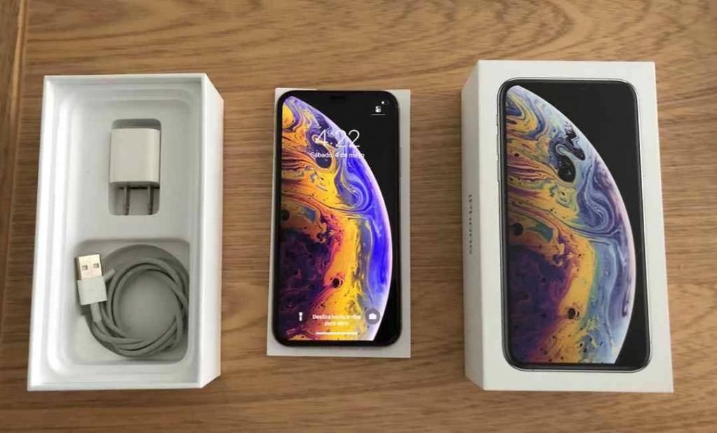 IPHONE XS DE 64 GB SILVER CAJA CARGADOR ORIGINAL