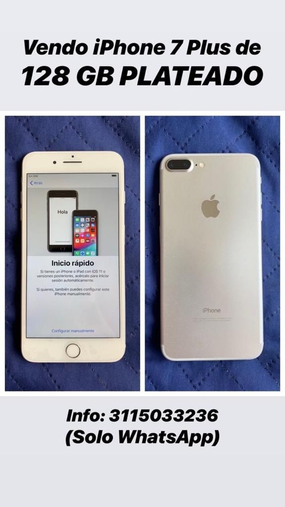 Vendo iPhone 7Plus128 Gb Excelente Estad