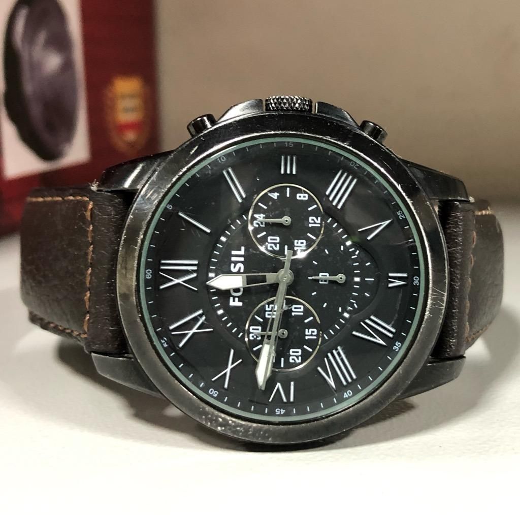 Reloj Fossil Cronografo Cuero Original