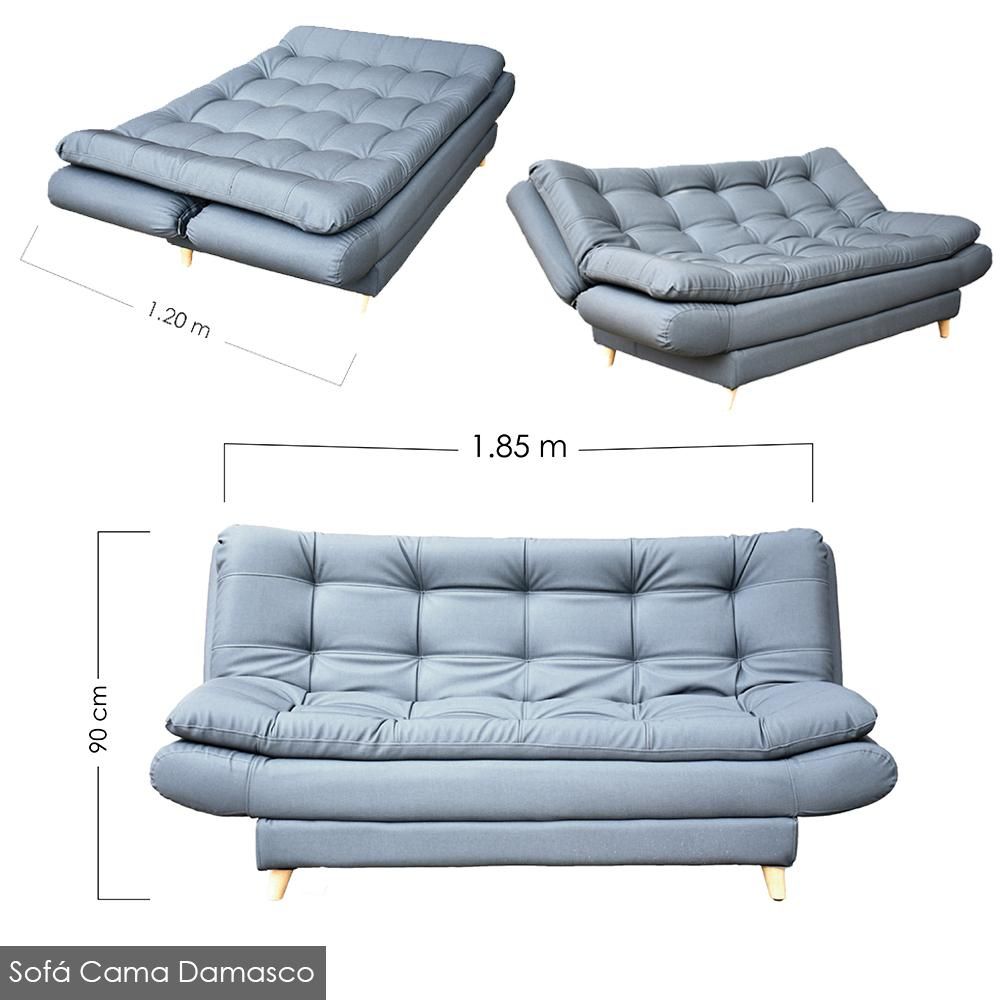 Sofa cama de tres posiciones