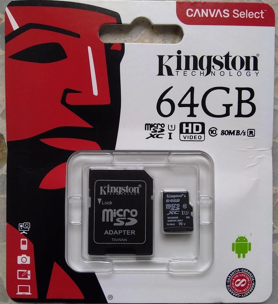 ASC NUEVO Memoria MicroSD 64 Gb KINGSTON Clase 10