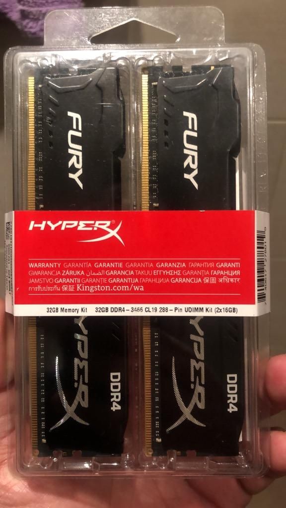 Memoria Ram Ddr4 32 Gb Hyperx  Mhz