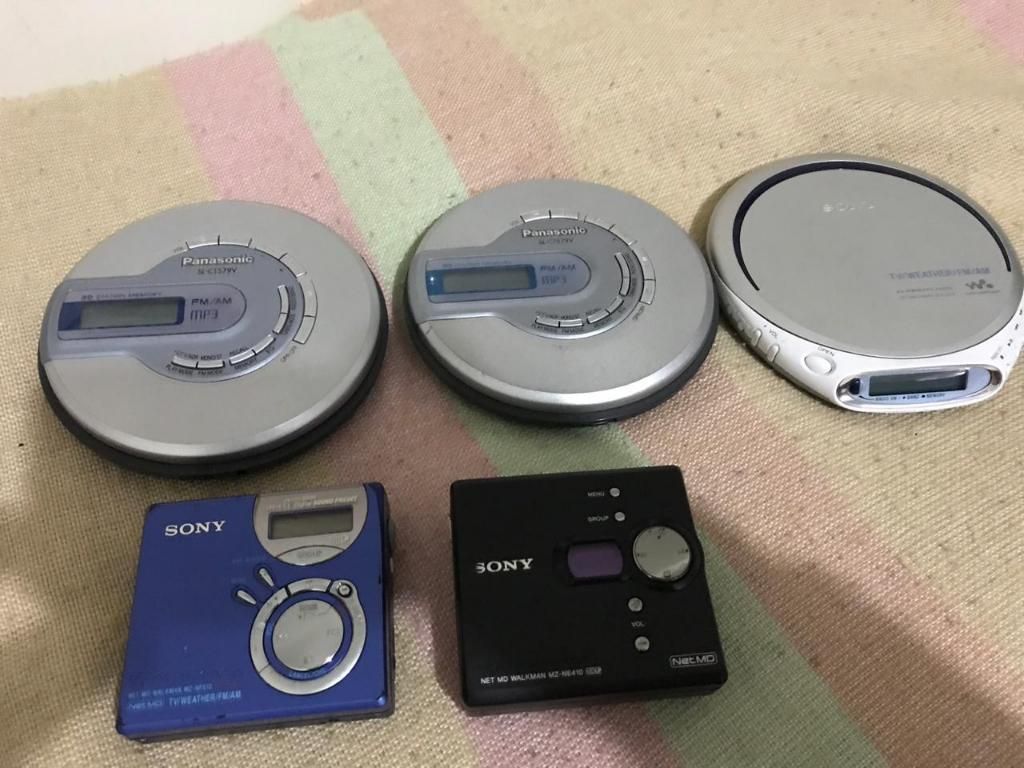 Discman Panasonic Y Minidisc Sony