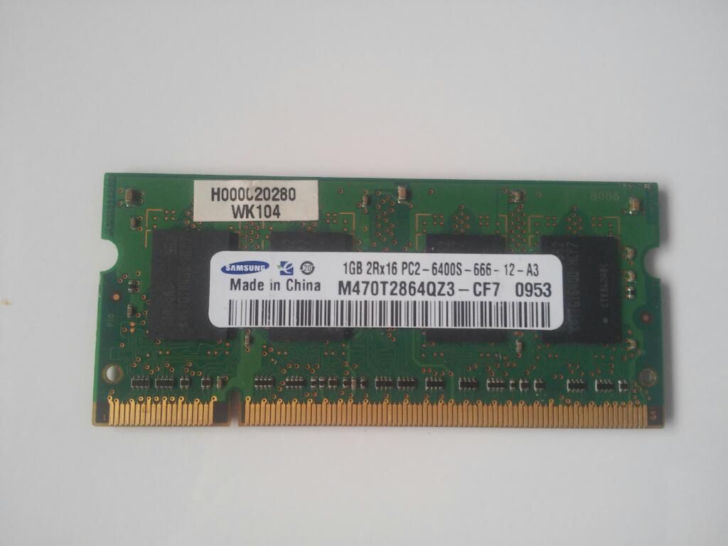 Memoria Ram 1gb 2rx16 Pc2 Ddr2 Samsung