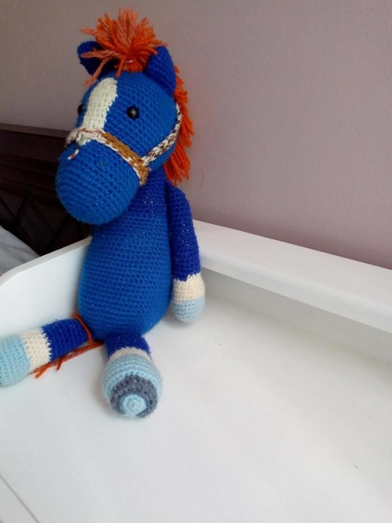 Peluche Caballo Crochet Nuevo