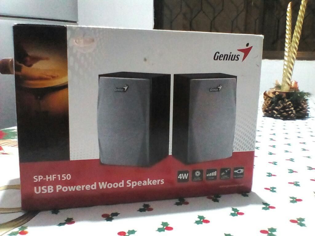 Usb Powered Wood Speakers Genius.