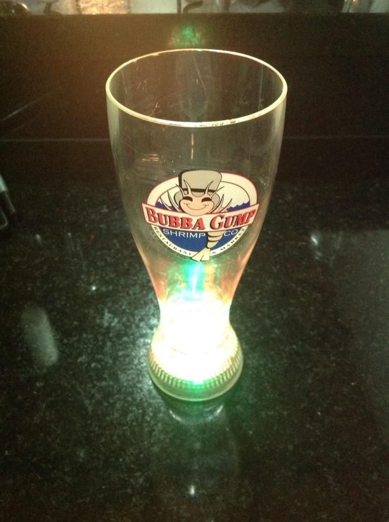 Vaso plastico con luces