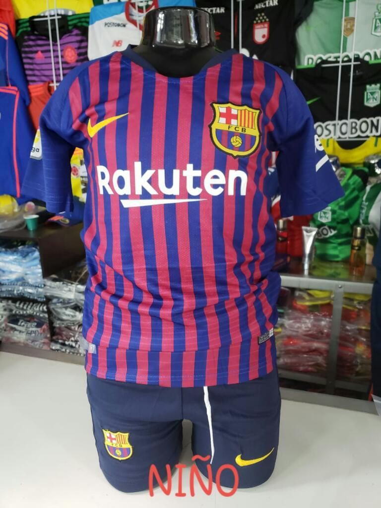 Camiseta Y Pantataloneta Barcelona Niño