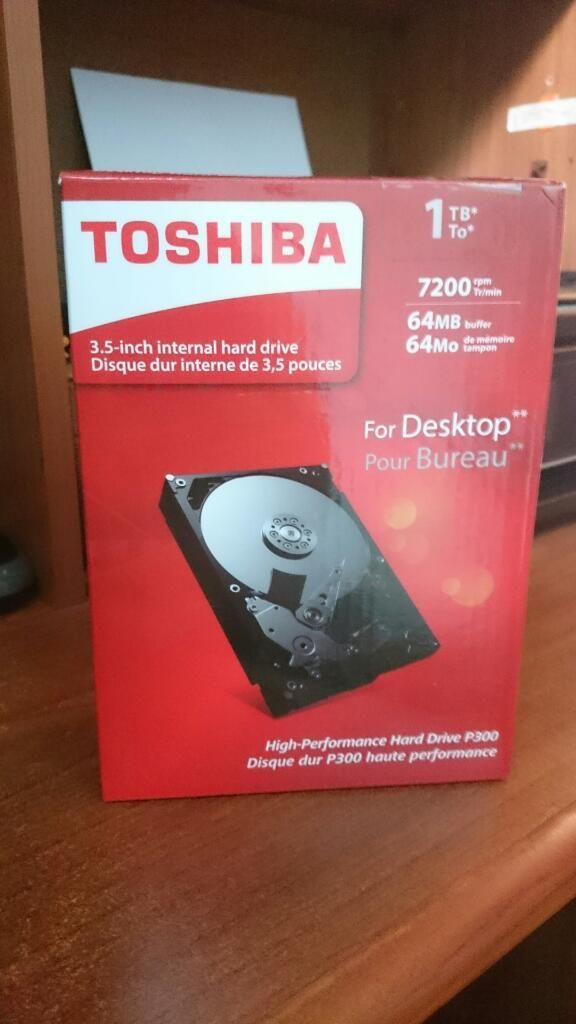 Vendo Disco Duro Toshiba de 1 Tera