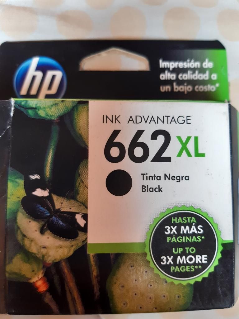 Vendo Tinta Hp Xl 662 Negra