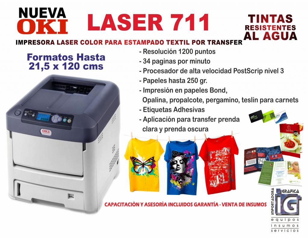 atendemos para la venta impresora laser OKI ref 711