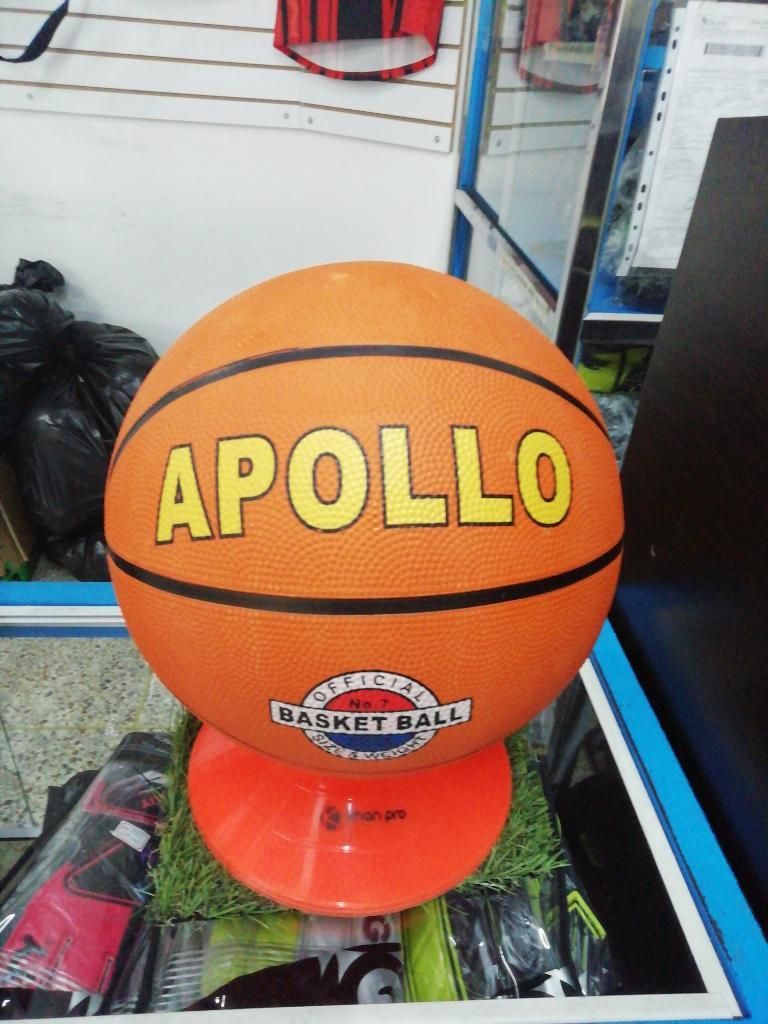 Balón Baloncesto Marca Apollo Caucho Pvc