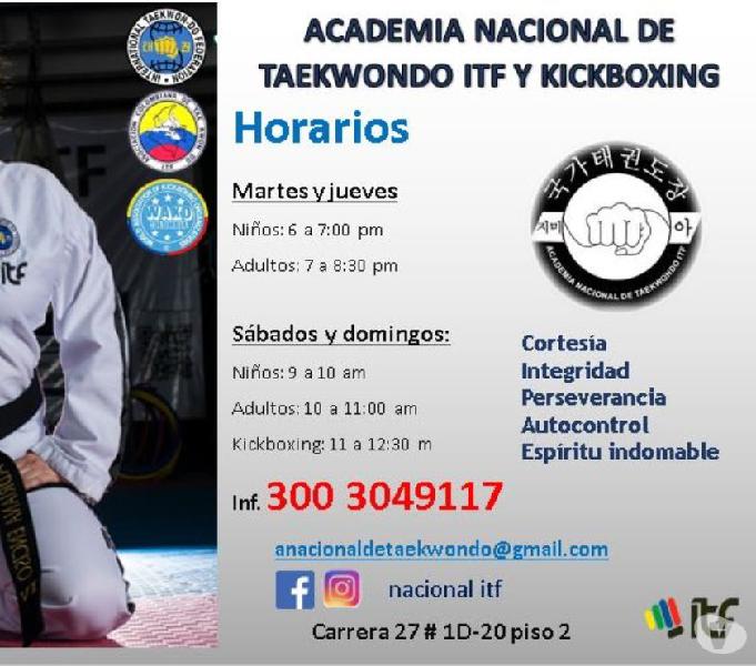 Clases de Taekwondo ITF y Kickboxing