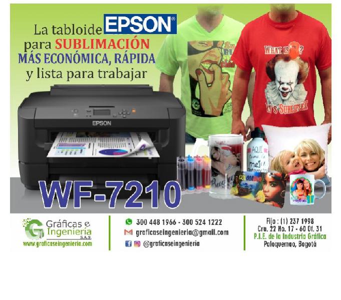 Epson WF 7210 sistema continuo tintas de SUBLIMACIÓN O DYE