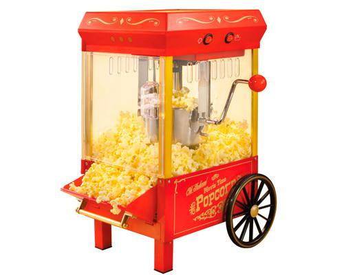 Hermosa maquina para hacer crispetas estilo retro