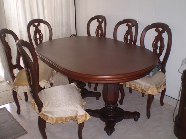 Juego de Comedor + Bife En Madera