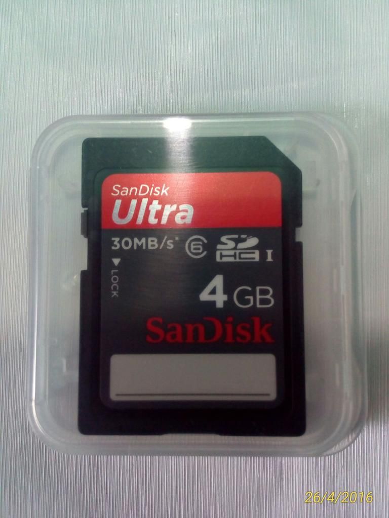Memoria Sandisk Ultra Sdhc 4gb Nueva 30m
