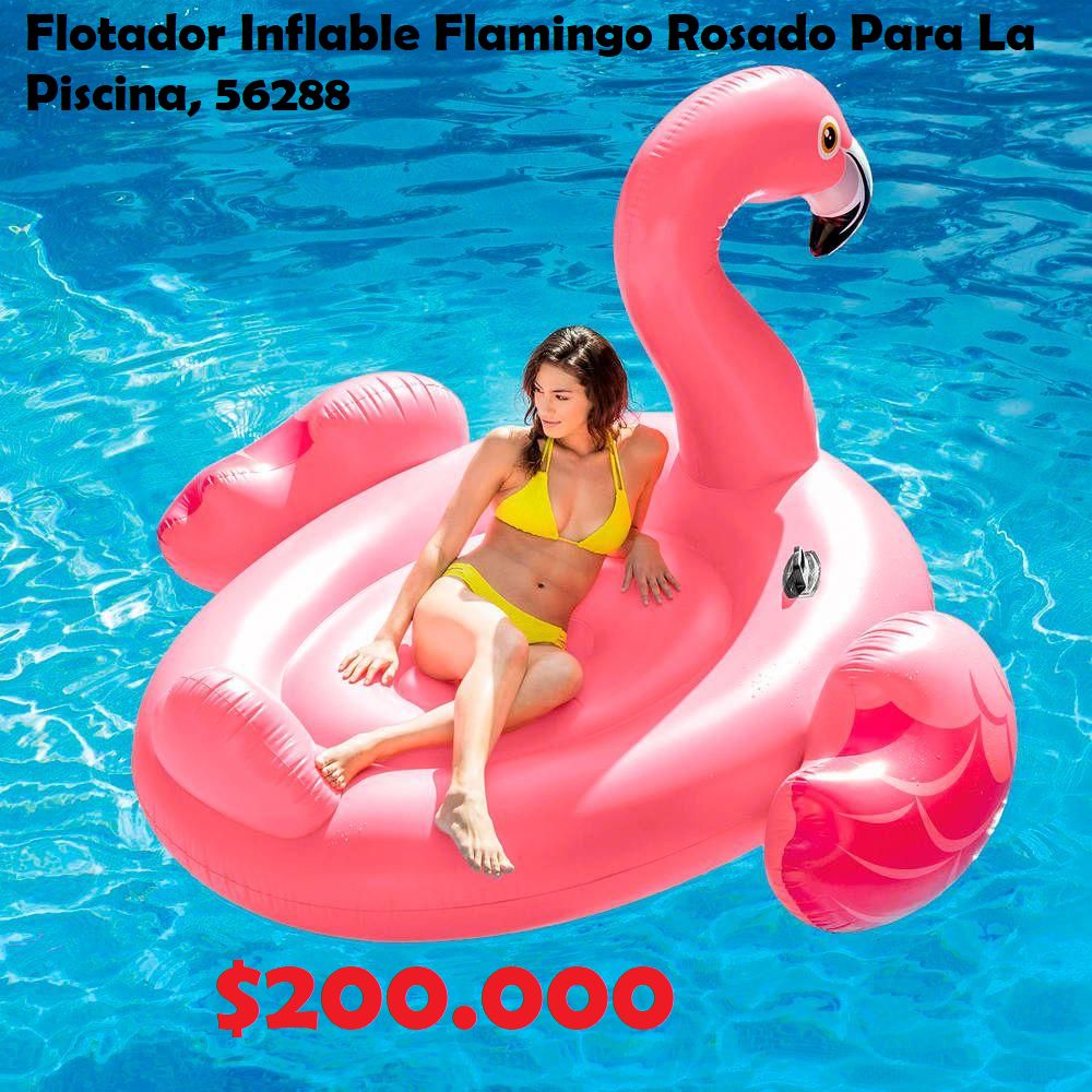 Flotador Inflable Flamingo Rosado Para La Piscina