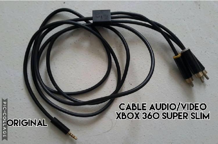 Cable Audio Y Video Original Xbox 360 Super Slim-Slim-E