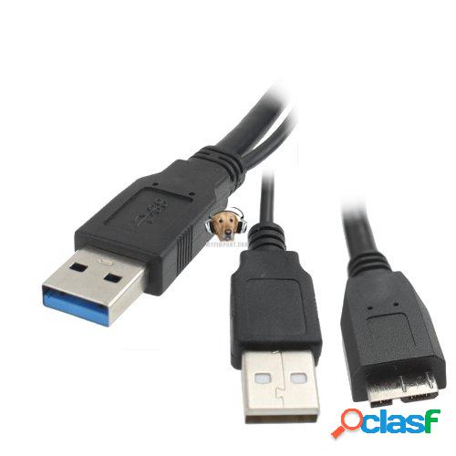 Cable USB 3.0 en Y para Discos