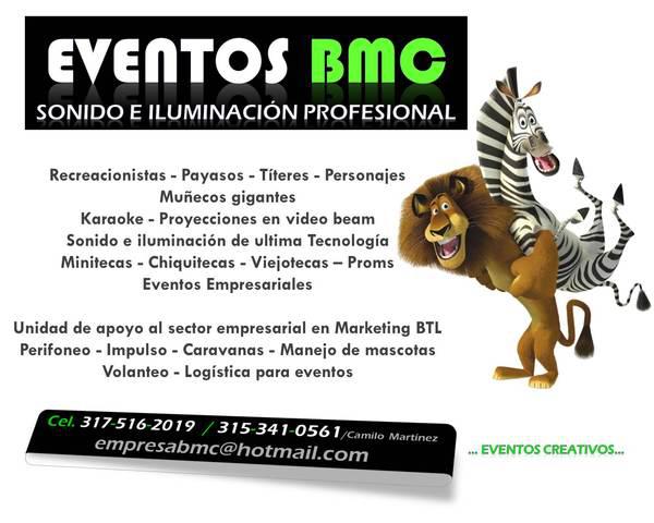 Servicio de Eventos Bmc en Bucaramanga